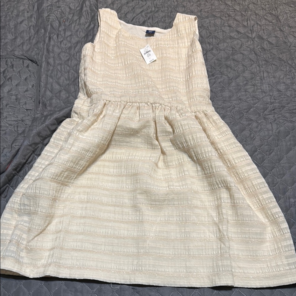 GAP Tan Cream Sleeveless Sundress Scoop Neck